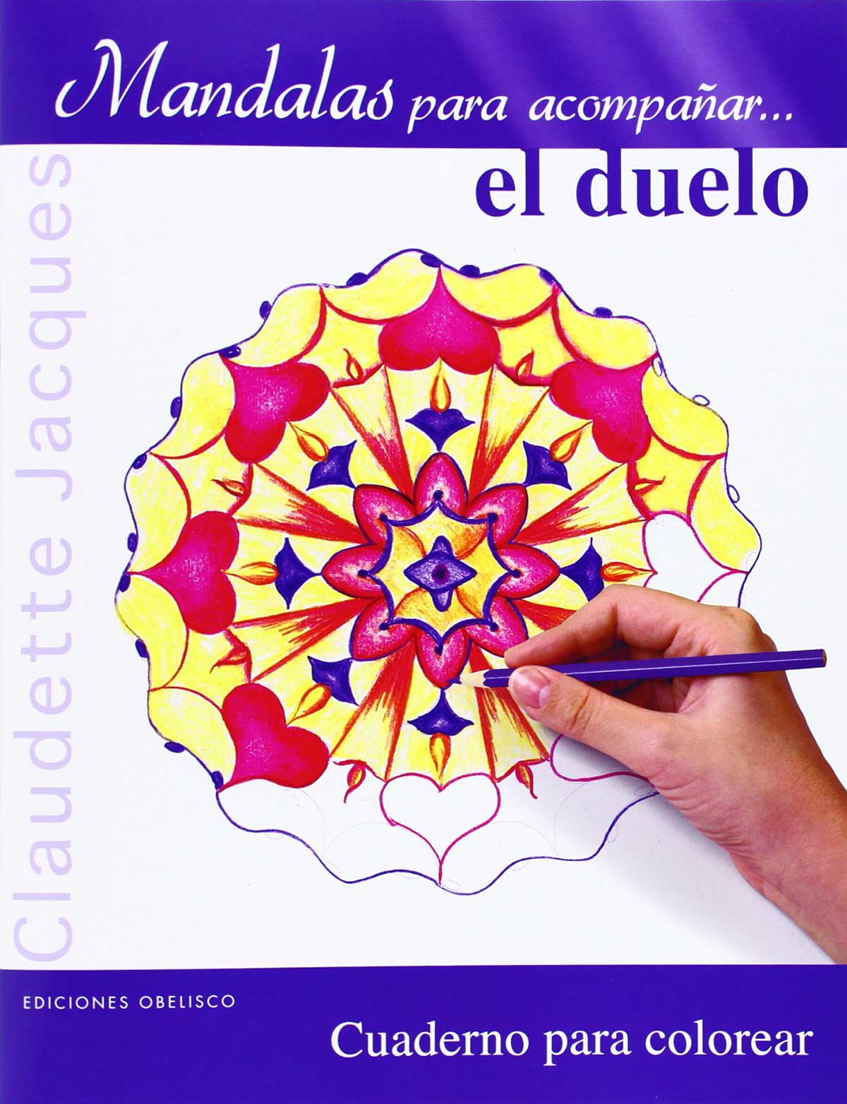 Portada del cuaderno publicado por Ediciones Obelisco con una selección de mandalas para colorear pensados para afrontar el duelo.