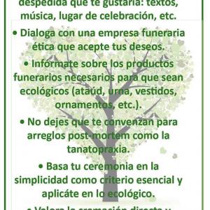 Ideas para un funeral natural, original